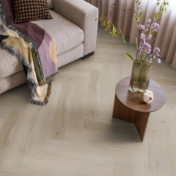 Ambiant Spigato Beige Herringbone 