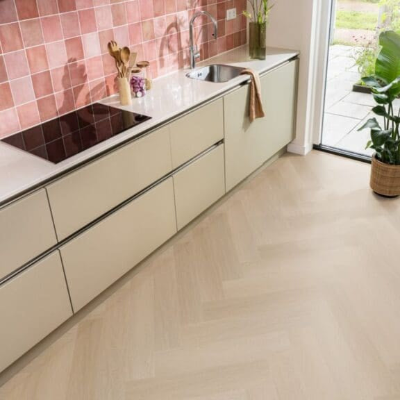 Ambiant Spigato Beige Herringbone 