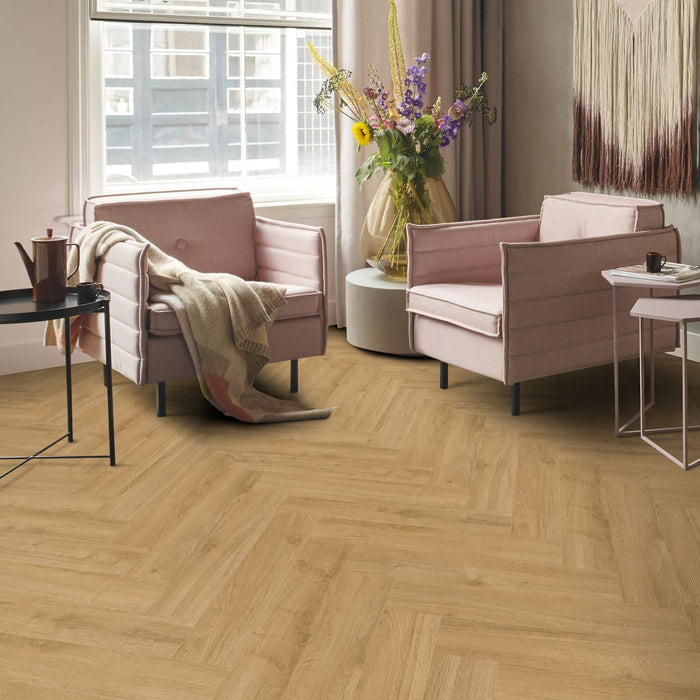 Oakland Herringbone 7201 (starrer Klick) Natur 