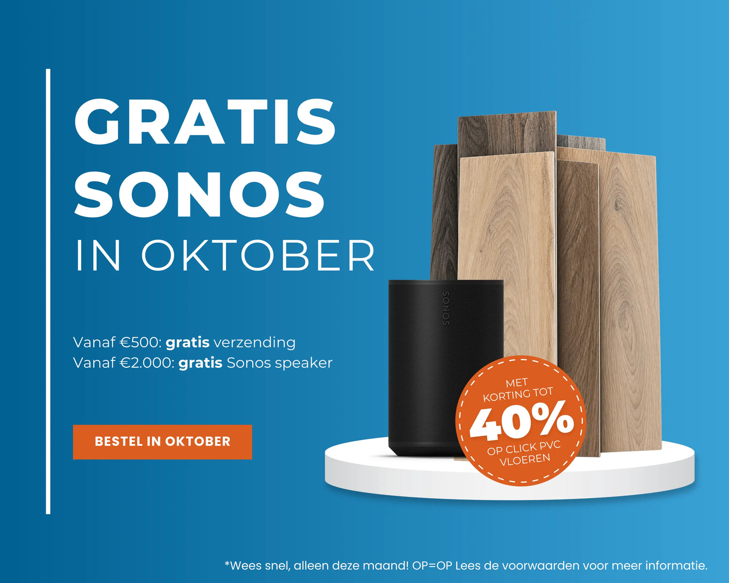 Tijd voor een nieuwe vloer? Profiteer van onze geweldige Oktober Woonmaand actie!