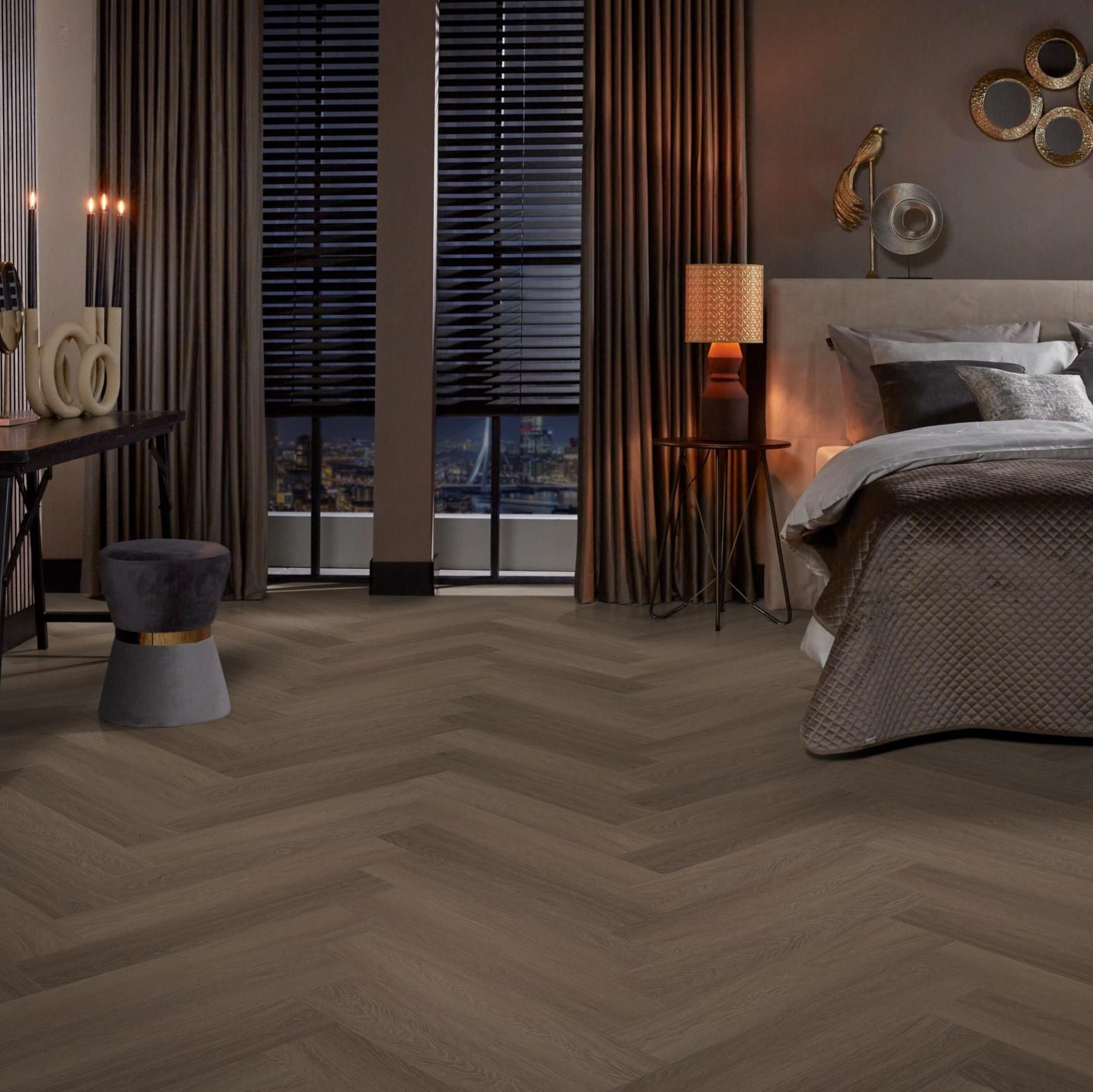 Ambiant Spigato Estino visgraat click SRC brown