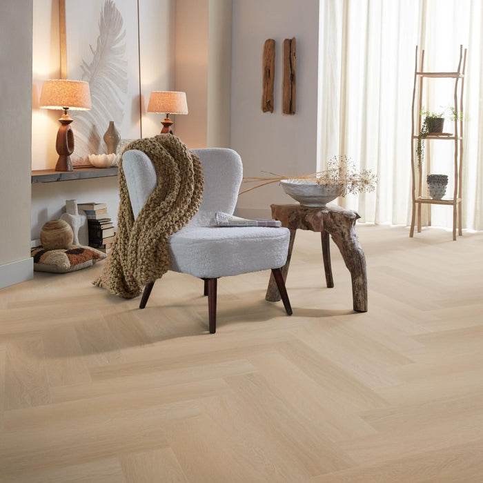 Ambiant Spigato Beige Herringbone 