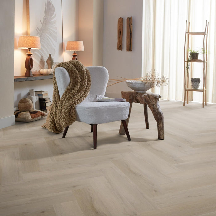 Ambiant Spigato Beige Herringbone 