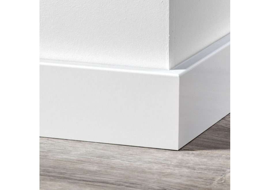 MDF Moderne plint 70x15 voorgelakt RAL 9016
