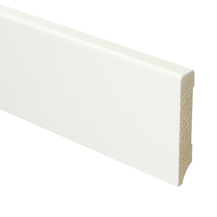 MDF Moderne plint 70x15 voorgelakt RAL 9016