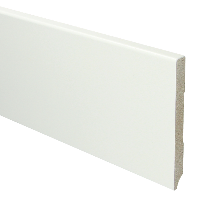 MDF Moderne plint 120x15 voorgelakt RAL 9016