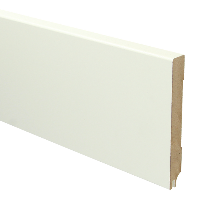 MDF Moderne plint 120x15 wit voorgelakt RAL 9010